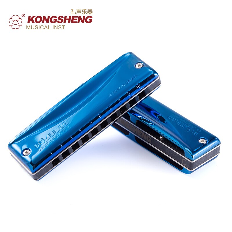 KONGSHENG, armónica de azules con 10 orificios, Arpa diatónica Bluebird, instrumento Musical , llave de C/Db/D/Eb/E/F/Gb/G/Ab/A/B