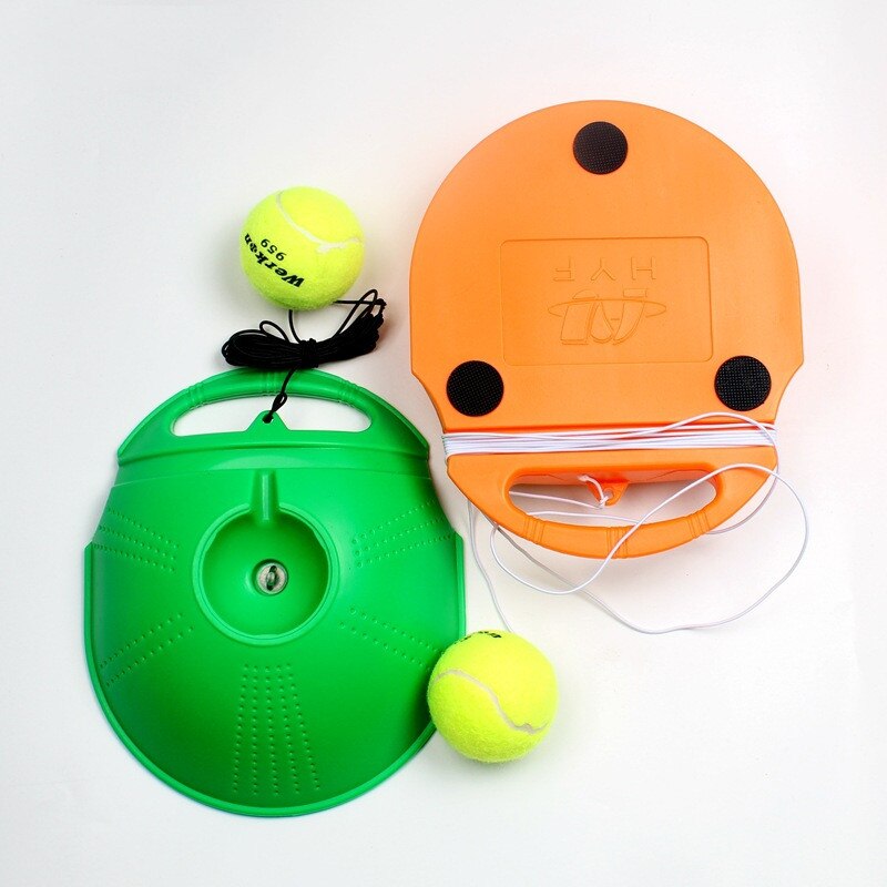 Heavy Duty Tennis Trainer Exercise Tennis Ball Sport Self-study Rebound Ball Tennis Training with Baseboard Sparring Device