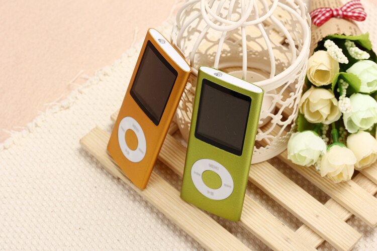 MPLSBO Slim MP3 MP4 Music Player 1.8 inch LCD 8GB 16GB Memory Screen FM Radio Video Player with Availabe