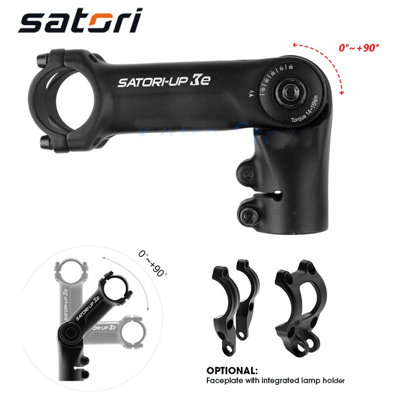SATORI UP3e Adjustable Increase height Bicycle Stem Riser 31.8mm*110mm UP2 Mountain XC City folding E-Bike Alloy Accessories