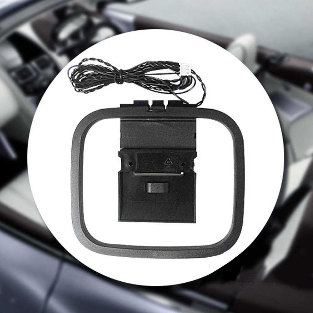 AM Loop Antenna HIFI Stereo Receiver 2 Pin Universal FM PVC Office Rustproof TV For Radio Anti Corrosion Stable Home Theater