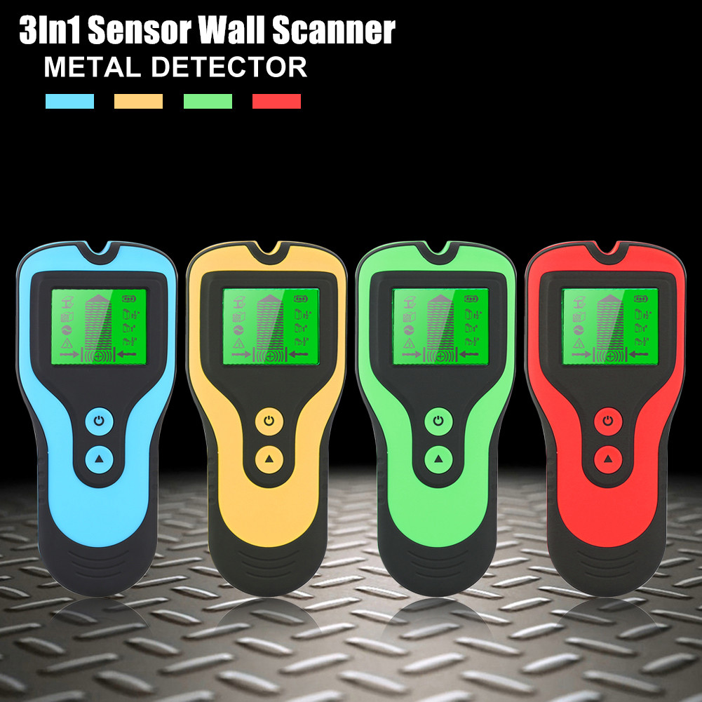 3In1 Sensor Muur Scanner Pijp Finder Pijp Draad Detector Elektronische Stud Locator Hout Joist Muur Scanner Voor Metalen Detector Gereedschappen