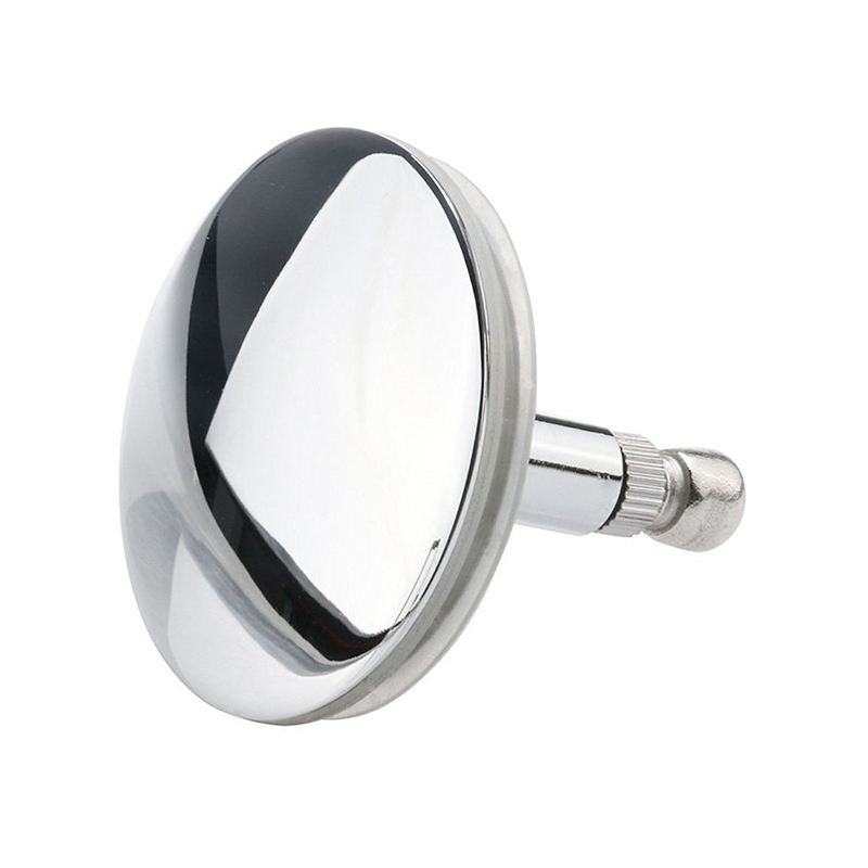 Chrome Bad Wastafel Drain Stopper Plug Badkamer Bad Plug Bad Drain Silver: Default Title