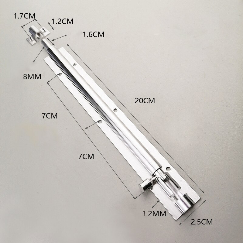 1Pc Deurslot Cast Metalen Haak Klink Home Decoratie Ornament Wc Deuren Haakse Sliding Gate Lock: 10