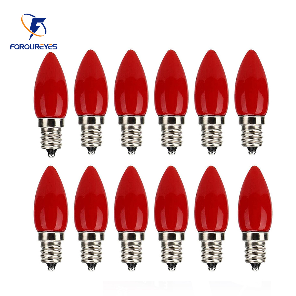 10 stk.  e12 led-lyspære 110v 220v 1.5w glassdeksel rød lyspære buddha lotusgudlampe 4 led smd 2835 led-lys