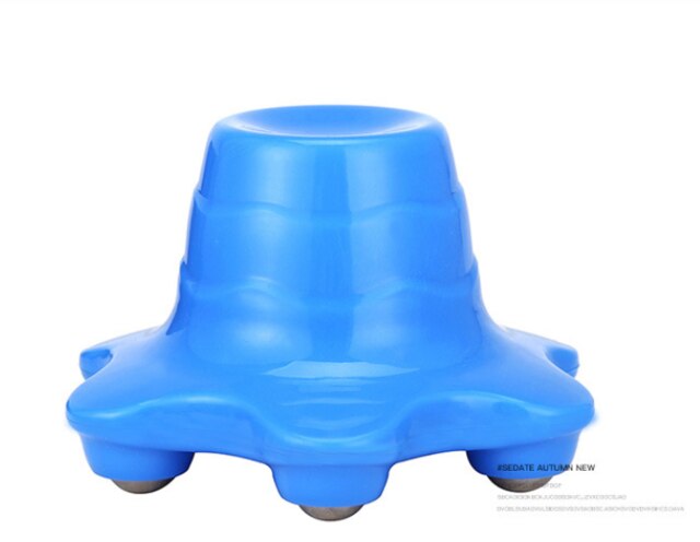 Mini handheld rolo bola corpo massageador muscular relaxar alívio da dor anti celulite ferramenta para o pescoço de volta ombro nádegas cuidados saúde: Blue