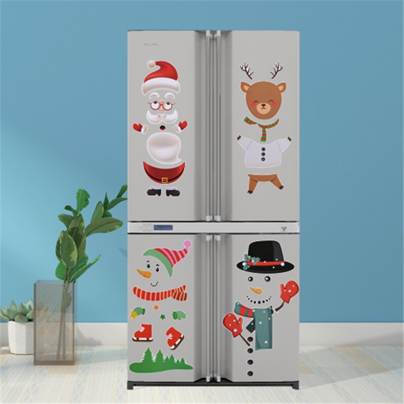 Kerstversiering Creatieve Cartoon Ouderen Elanden Magnetische Koelkast Stickers Магнит На Холодильник