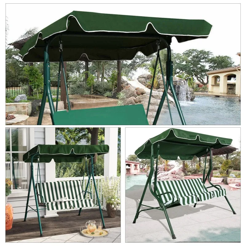 Schommelstoel Top Cover Waterdichte Luifel Vervanging Regendicht Luifel Tuin Outdoor Hangmat Schommel Verstoorde Zonnescherm Protectoer