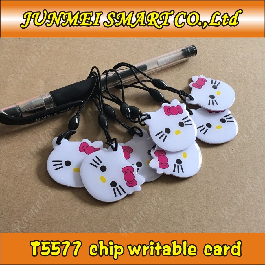 125Khz Proximity RFID EM4305 T5577 epoxy tag Smart ID Writable keyfob Rewriteable Token Tag Keyfobs Keychains Access Control