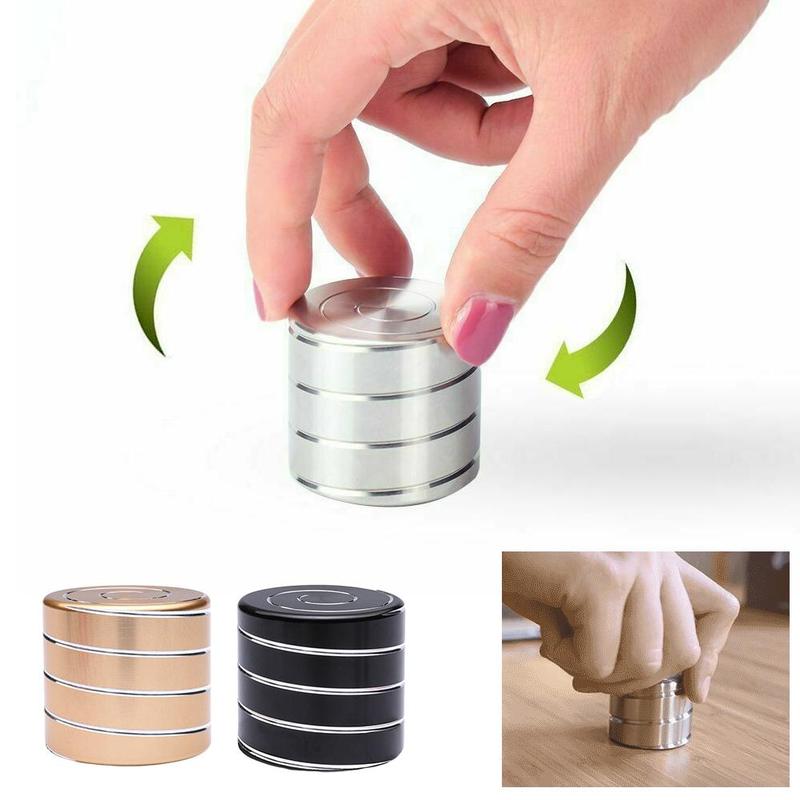 Coloridos juguetes de escritorio cinéticos, giroscopio de descompresión de Metal para niños, juguete para aliviar el estrés para adultos, rodillo giratorio antiestrés