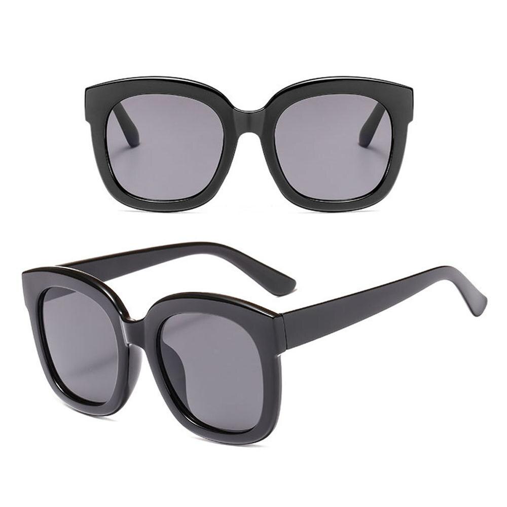 Retro Simple Big Wide Frame Sunglasses Wide Frame Multicolor Sunglasses: 01