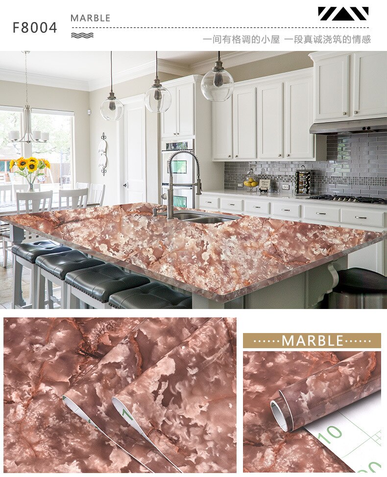 Moderne woonkamer meubels bureaublad waterdicht marmer behang vinyl zelfklevend contactpapier effen kleur woondecoratie
