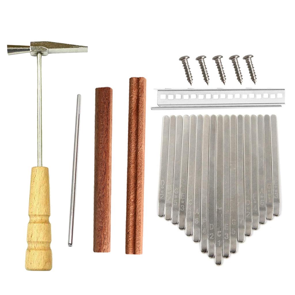 17 Clés Kalimba Pièces De Rechange à Faire Soi-même Avec Clés Accessoires D