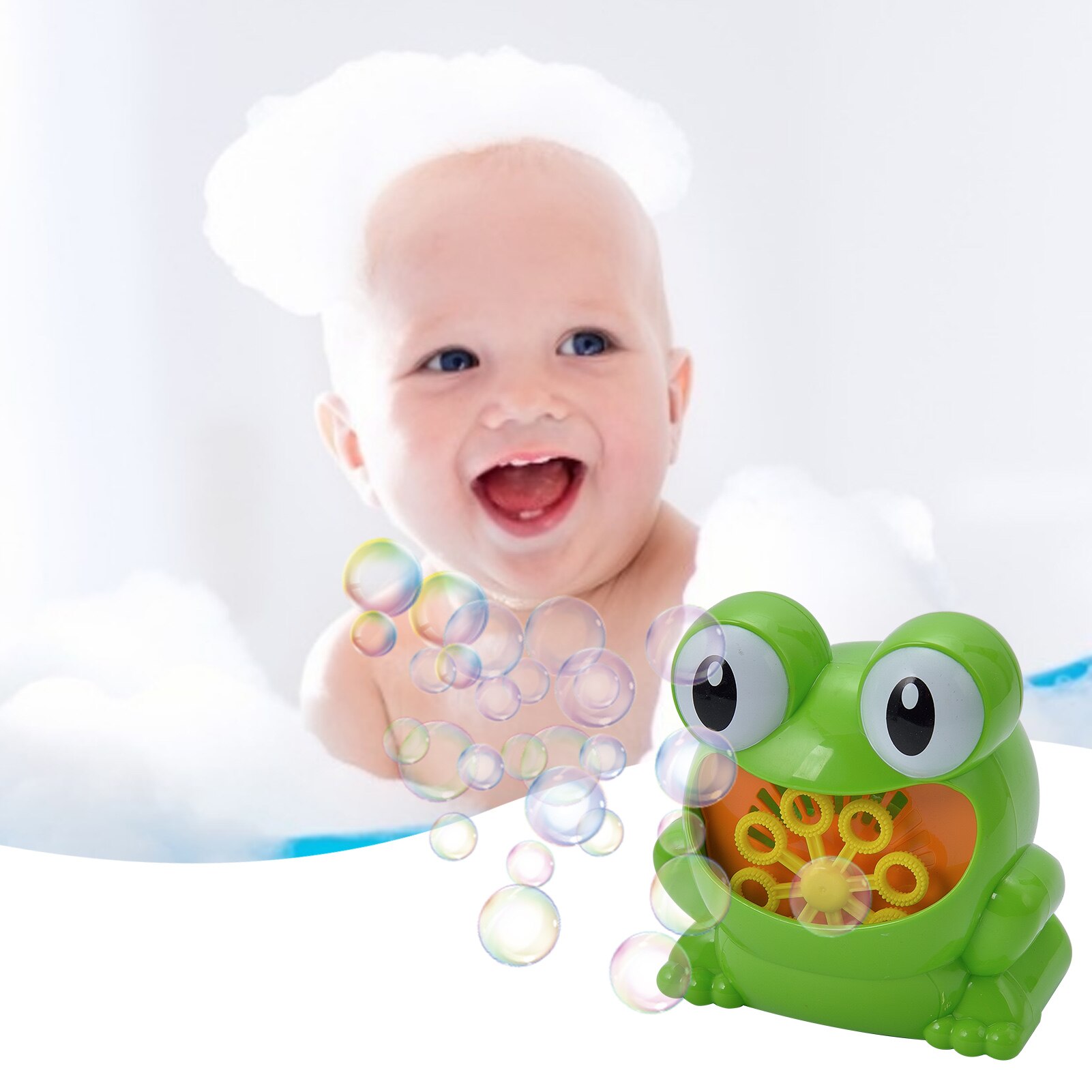 Bubble Machine Frog and Hippo Bubble Machine-Suitable for children, toddlers boys and girls baby shower toys