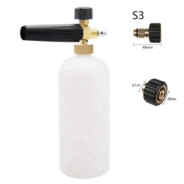 SPTA haute pression neige mousse Lance pour Karcher lave-auto pistolet de pulvérisation neige mousse canon voiture nettoyage pistolet: Snow Foam Gun S3