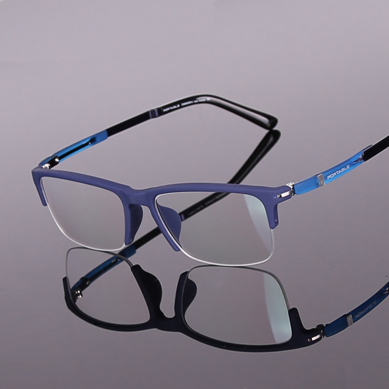 Toptical Commerciële TR90 Bijziendheid Half Bril Mannen Ultralichte Bril Business Brillen Pectacle Frame Brillen Mannen Computer