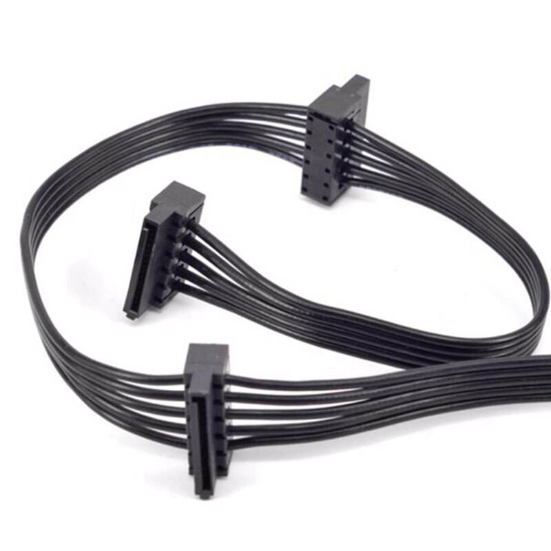 2Pcs Pcie 6Pin To 3 SATA Power Supply Cable For Seasonic Focus Plus Platinum FOCUS+ Series 850PX 750PX 650PX 550PX PSU