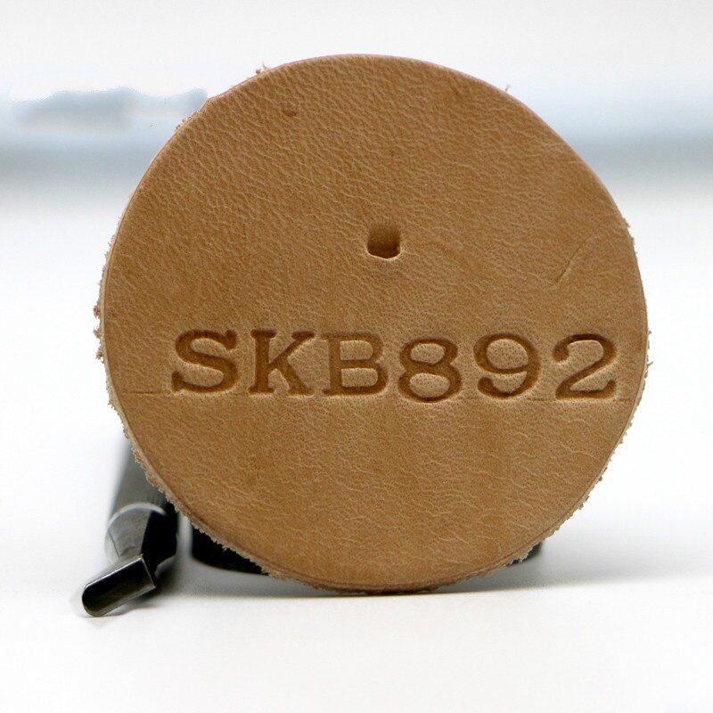 1 Pc Leder Arbeits Sattel, Der Werkzeuge Leder Stempel Set für DIY Stahl Punch Carving Metall Leder Handwerk Briefmarken Werkzeug: SK B892