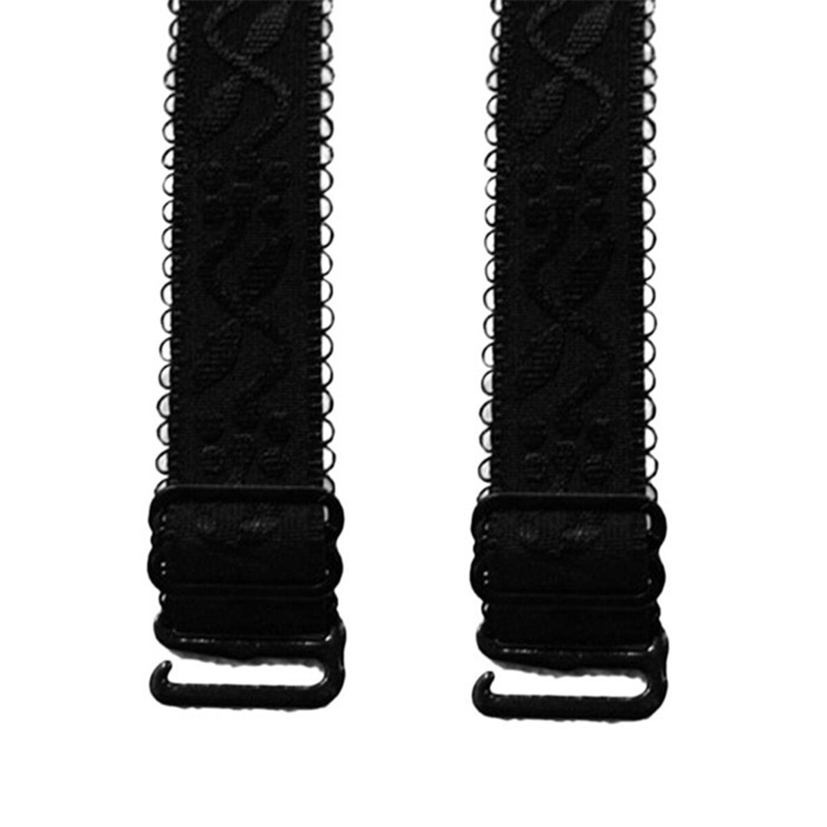 Vrouwen 1.5 cm breedte jacquard verstelbare beha-bandjes 1 paar antislip elastische beha riem