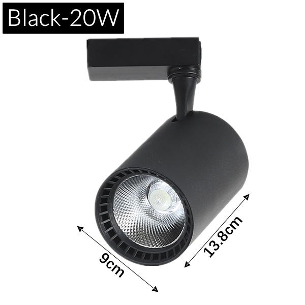 Oświetlenie sufitowe doprowadziło rgb, 12w/15w/20w kolorowe, fazowane, kaczan, reflektor ścienny, scena, sklep, ktv, system oświetlenia szynowego  ac220v: Ciemnoniebieski / Szary