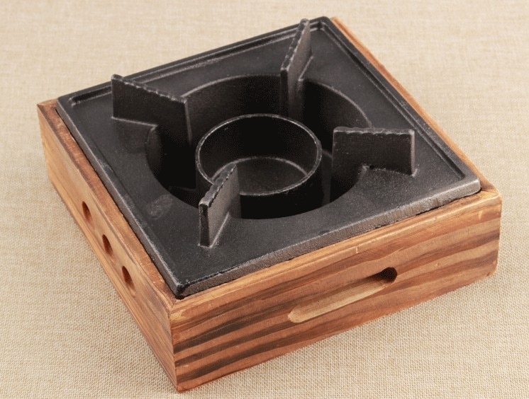 portable mini cast iron bbq grills table grill barbecue stove 16*16cm only stove for single 024-1