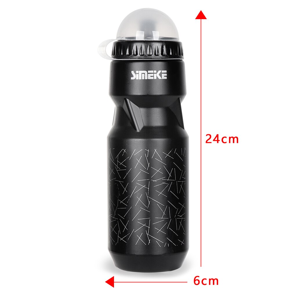 1PC 750ML Mountain Bike Water Bottle Bicycle Black Water Bottle Cup Outdoor Camping Cycling Fishing Sports Water Drink Bottle