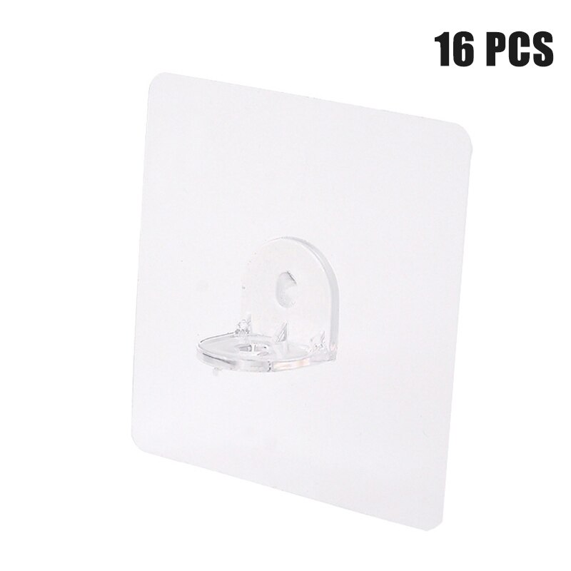 Wardrobe Partition Holder Punch-free Layered Partition Bracket Durable for Home B88: 16pcs