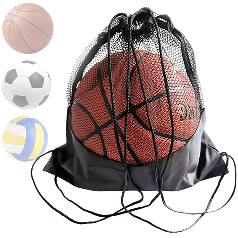 Draagbare basketbal mesh tas, voetbal, voetbal opbergrugzak, outdoor volleybal, bal opbergzakken