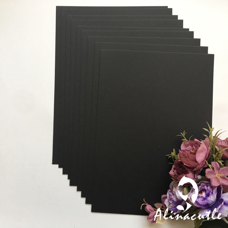 Zwart Glad Cardstock Papier Karton A4 250gsm Papie... Grandado