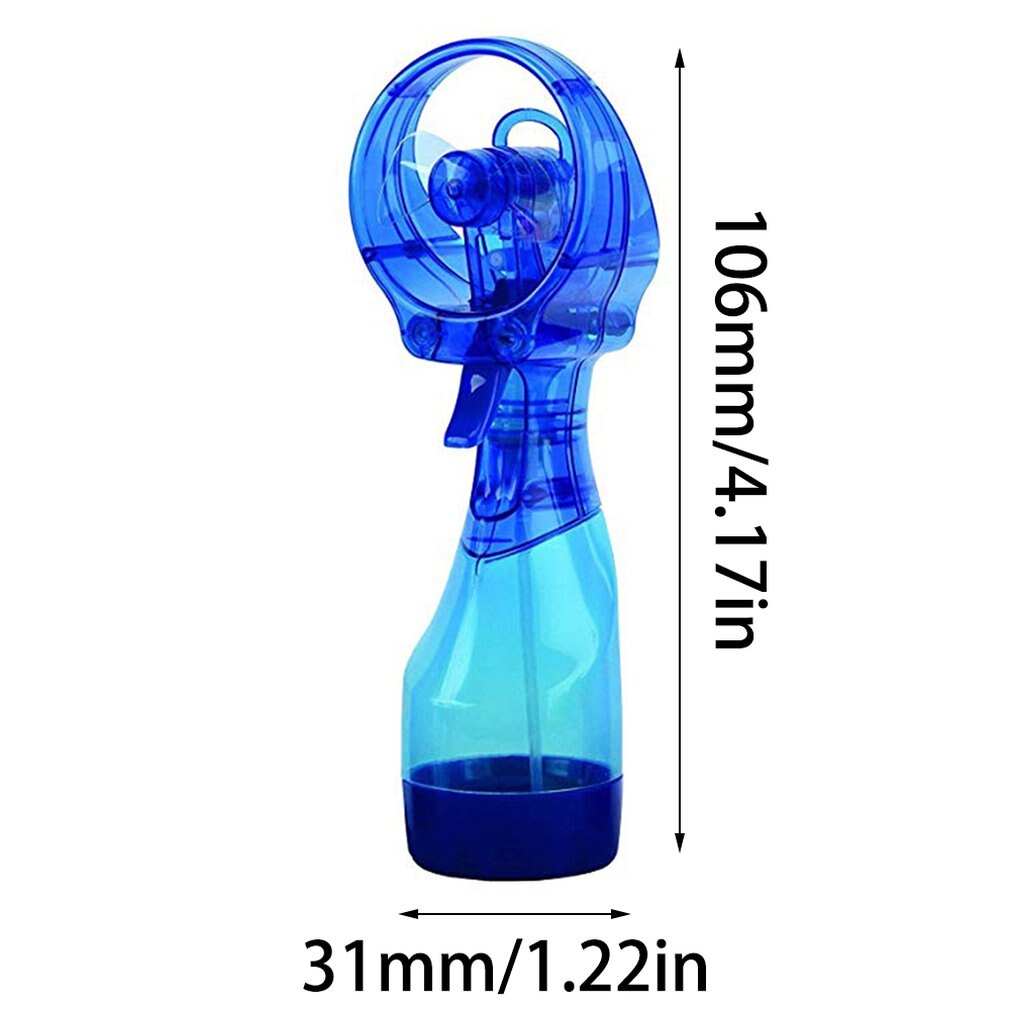 Portable Handhold Water Mist Fan 2In1 Functions Powerful Fan Water Cooling Spray Fan Humidification Fan