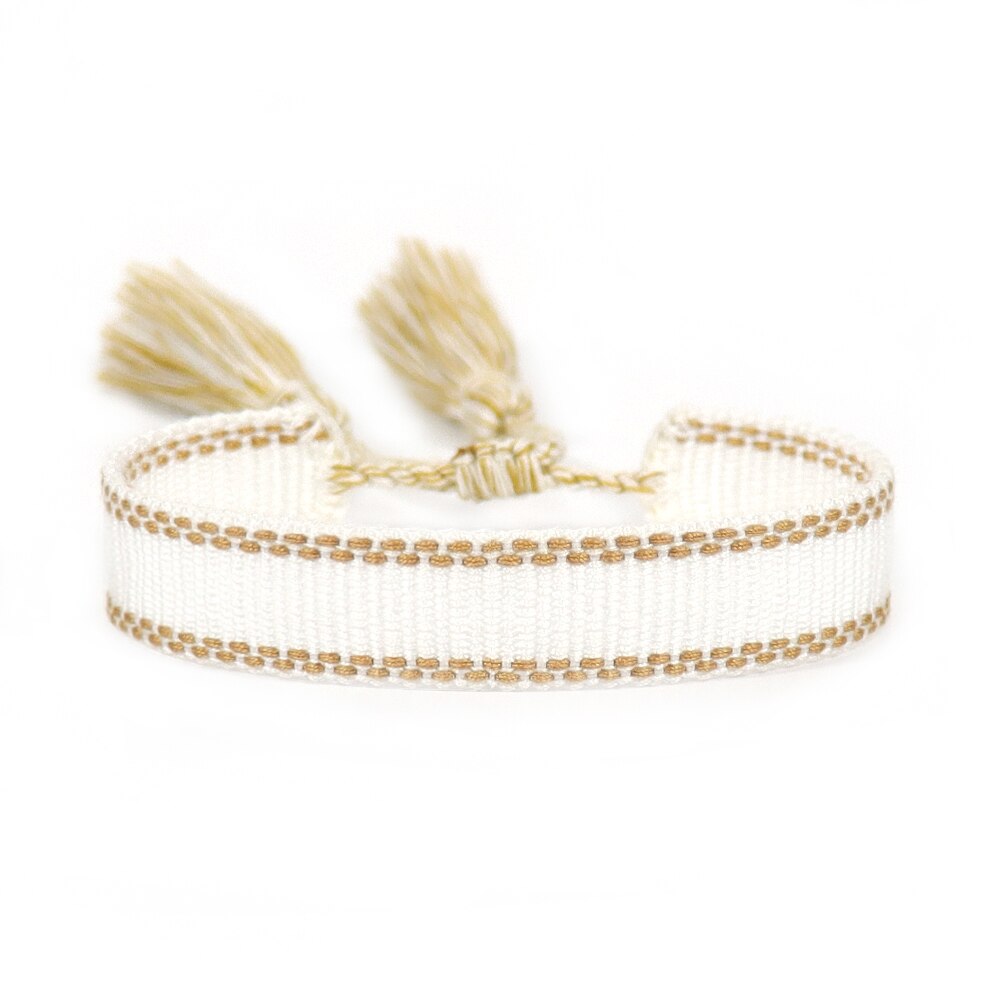 Verstelbare armbanden met polsbandjes, geborduurde armbanden, armbanden met kwastjes, unisex armbanden, vintage geweven armbanden.: 9