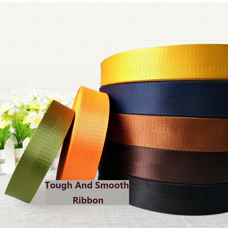 Top 2 Yards 1.5 "38mm Kleur Riem Nylon Visgraat Patroon Knapzak Strapping Naaien Zak Riem accessoires