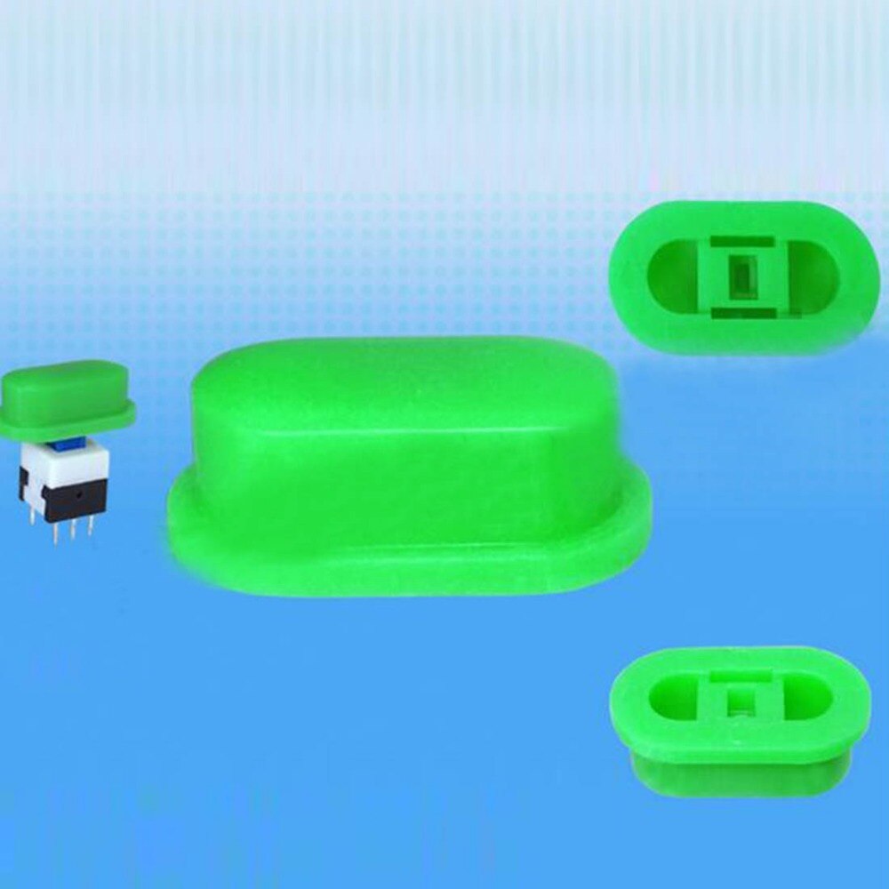 200pcs Elliptical round button cap self locking switch caps 18*10*7mm push switch cover for height 5.8/7/8/8.5mm price