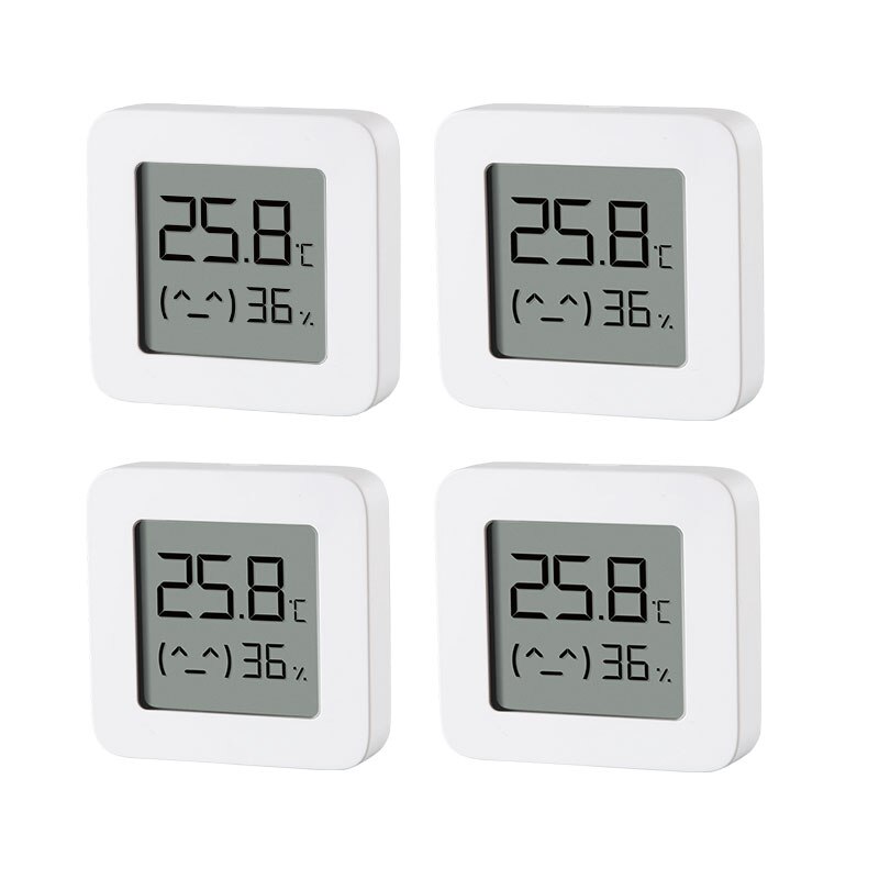 XIAOMI MIJIA Smart Household Thermometer Bluetooth Humidity Sensor Digital Display Electronic Room Temperature Measurement Tool: Normal version 4pcs