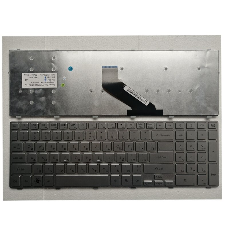 Russian Keyboard for Acer Extensa 2508 2509 2510 2510G Z5WBH EX2508 X2508 EX2509 EX2510 2508G 2509G 2510G-365E RU Black White