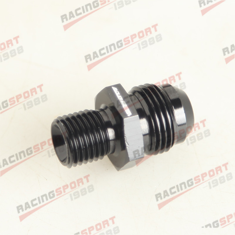 Évasé AN8 vers M14x1.5, mâle-8 AN 8AN -8AN, raccord métrique droit, noir