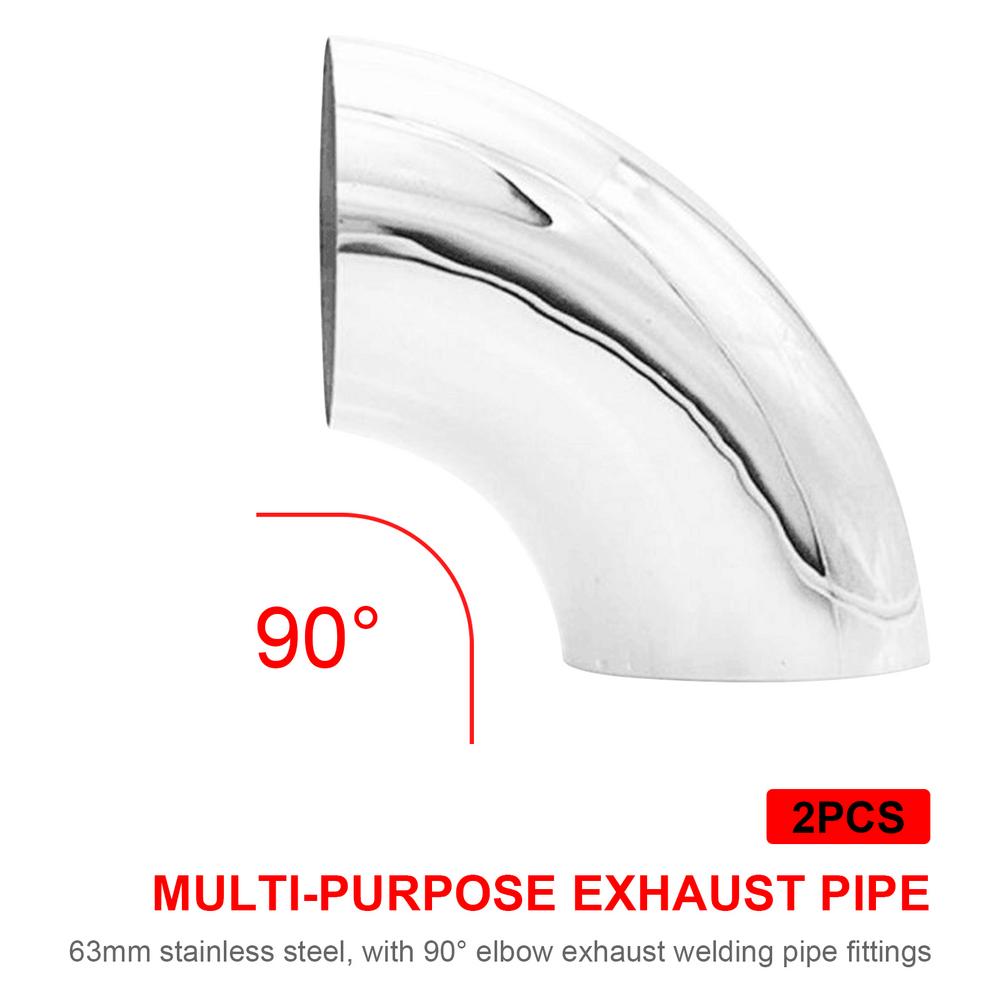 Codo de instalación multiusos para pasamanos de escalera, tubo de escape modificado para automóvil, codo de acero inoxidable 304, accesorios para coche