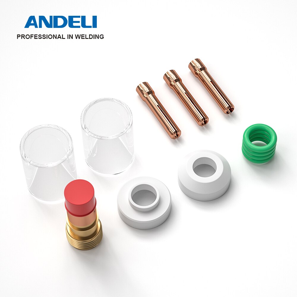 12/22/49/68PCS Welding Torch Stubby Gas Lens For WP-9F/17/18/26 TIG Pyrex Glass Cup Kit TIG Welding Torch Welding nozzles