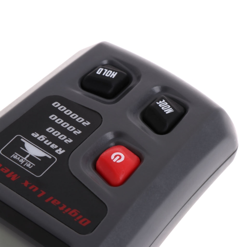 OOTDTY numérique luxmètre 0.1 ~ 200000Lux capteur de compteur de lumière grand écran LCD photomètre