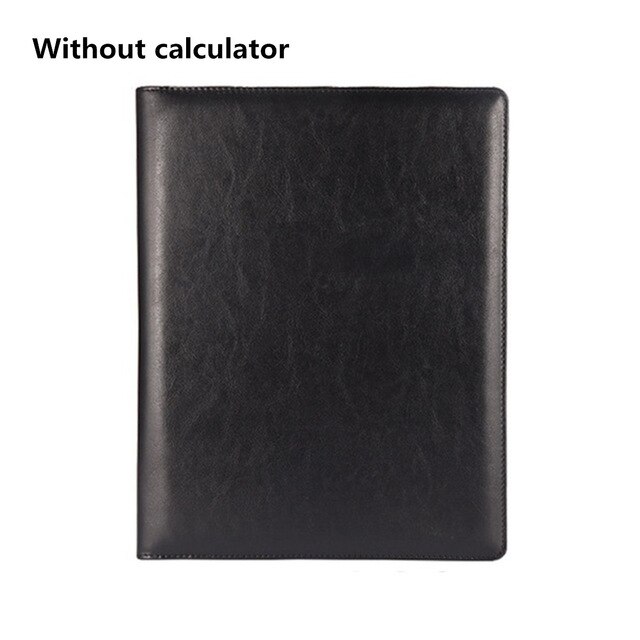 A4 PU Leather File Folder Job Executive Multifunction Office Organizer Planner Notebook School Office Folder for Documents: A