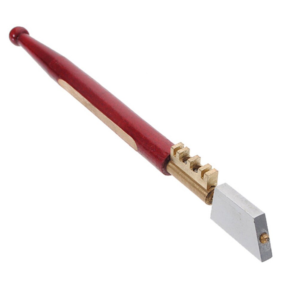 Portable Glass Cutter Diamond Tipped Glass Cutter Pencil Window Glass Craft Cutting Knife Wooden Handle Tool: Default Title