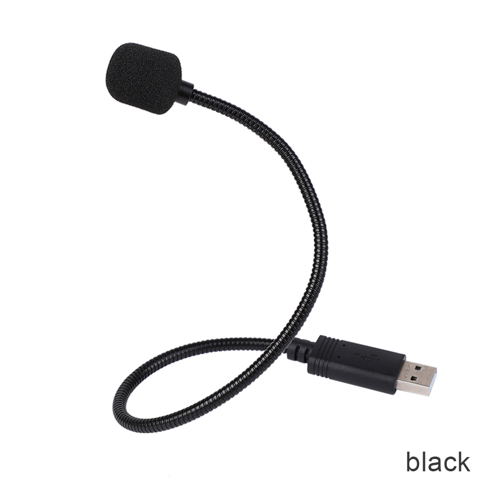Mini Studio Speech USB Microphone Adjustable USB Laptop Microphone Stand Mic With Holder for Desktop PC Microphone Condenser: black