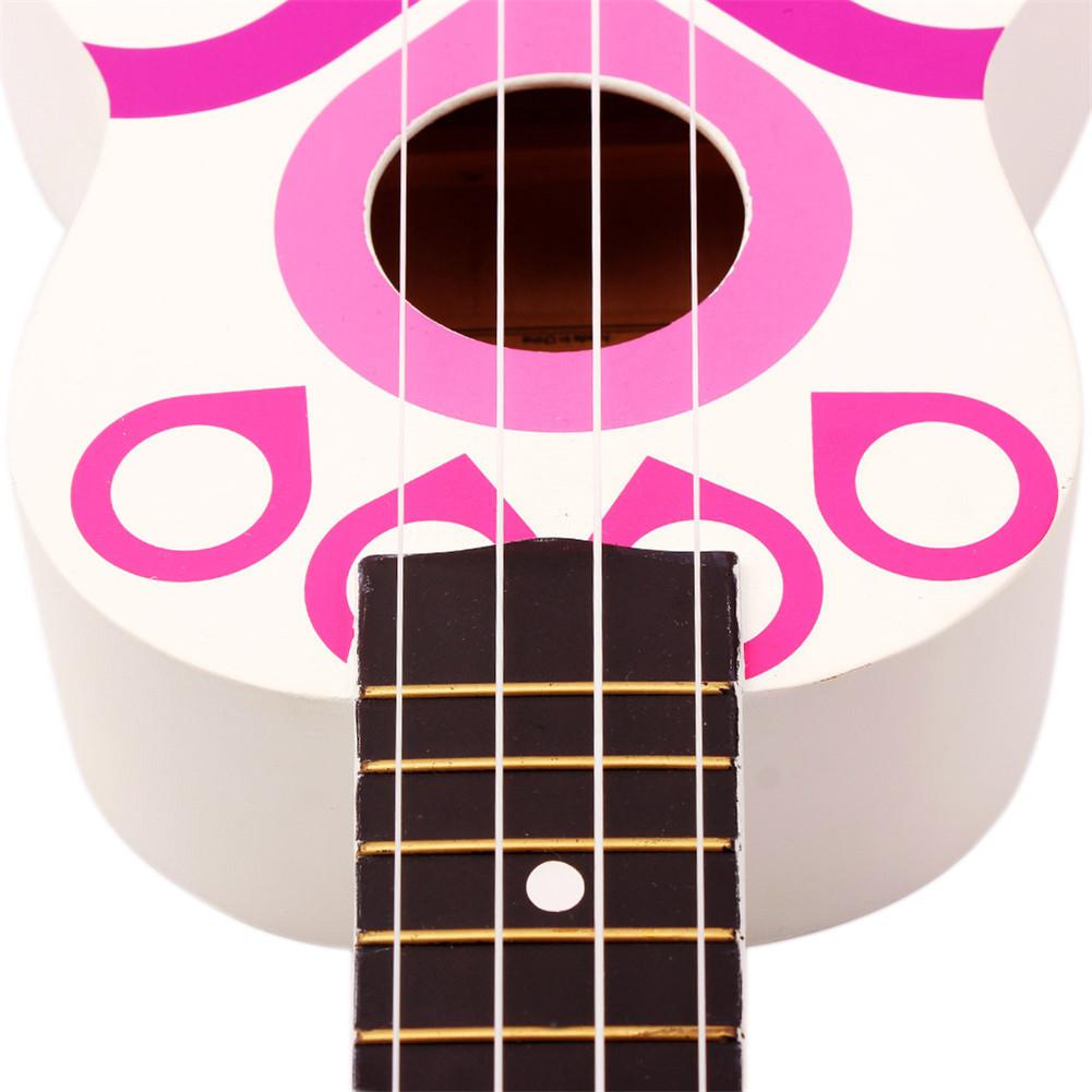 IRIN 21inch Ukulele Knot Pattern Basswood Ukelele 4 Strings Musical Instrument with Bag Strap String Capo Music