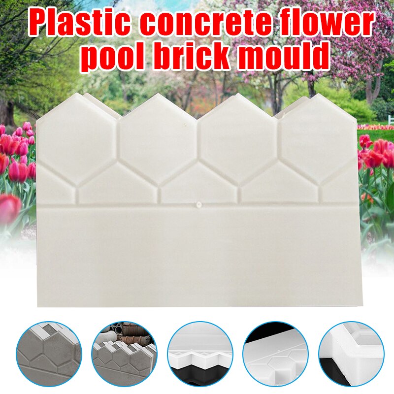 Tuin Hekwerk Beton Steen Cement Brick Mold Diy Pave Maken Gazon Vijver Decor In Voorraad