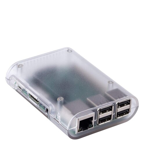 S ROBOT Raspberry PI 3 model B Case Cover Shell Enclosure ABS Plastic Box for Raspberry PI 3 Case RPI124: transparent