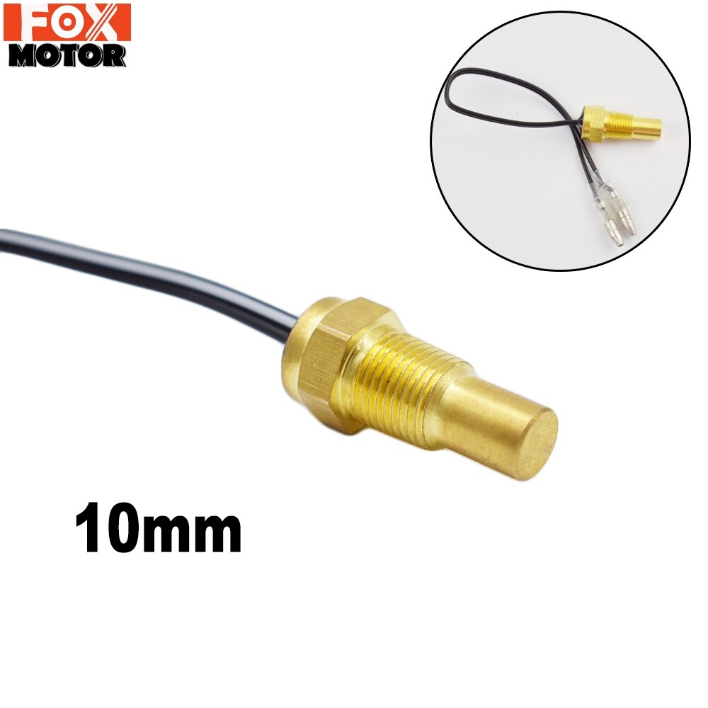Für Auto Lkw Motorrad Digital Horizontale 2 in 1 LCD Wasser Temp Temperatur Sensor 10mm 1/8 Voltmeter Volt Messgerät 12V/24V
