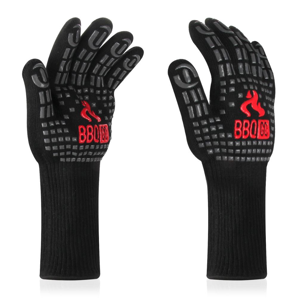 Inkbird 1472℉ Extreme Heat Resistant Grilling Gloves Aramid fabric Non-Slip Silicone Insulated Grill Mitts Baking