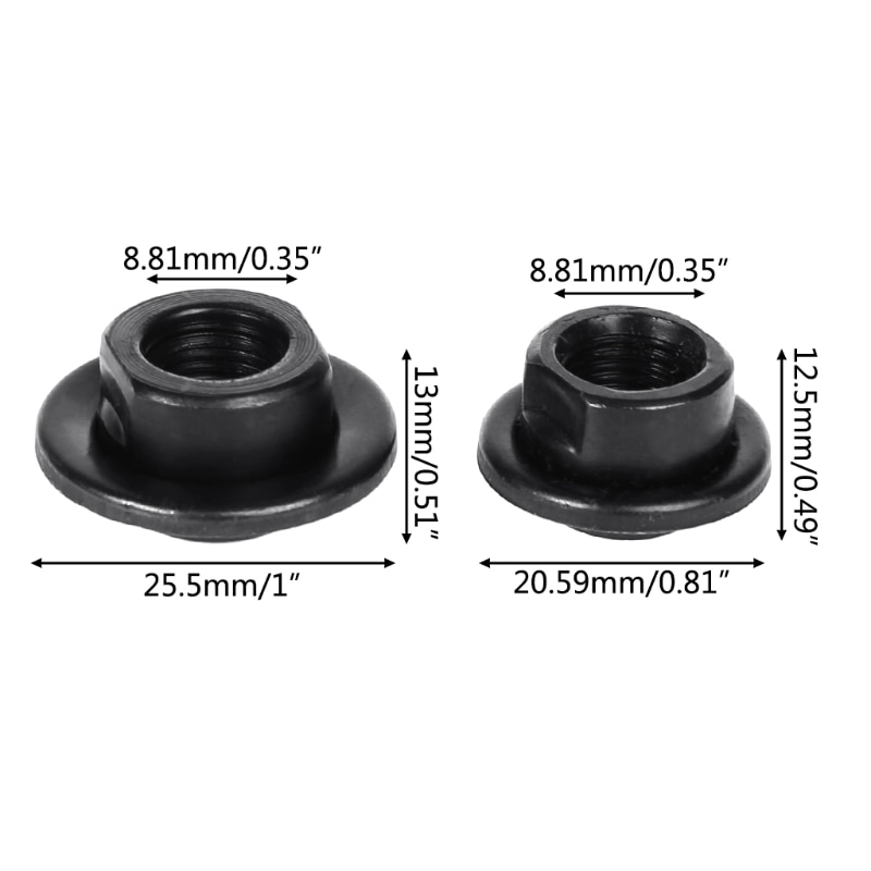 Bicycle Hub Nut Fixed Gear Front Rear Axle Screw S/L Shaft Supplies Bike Parts