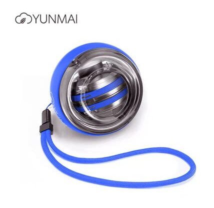 3 Colors Original Yunmai Wrist Ball Trainer LED Gyroball Essential Spinner Gyroscopic Forearm Exerciser Gyro Ball Decompression: Blue