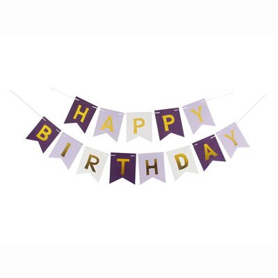 Grattis på födelsedagen banner första födelsedag pojke flicka part leveranser papper krans bunting banner baby shower födelsedag dekoration: Banner  a5